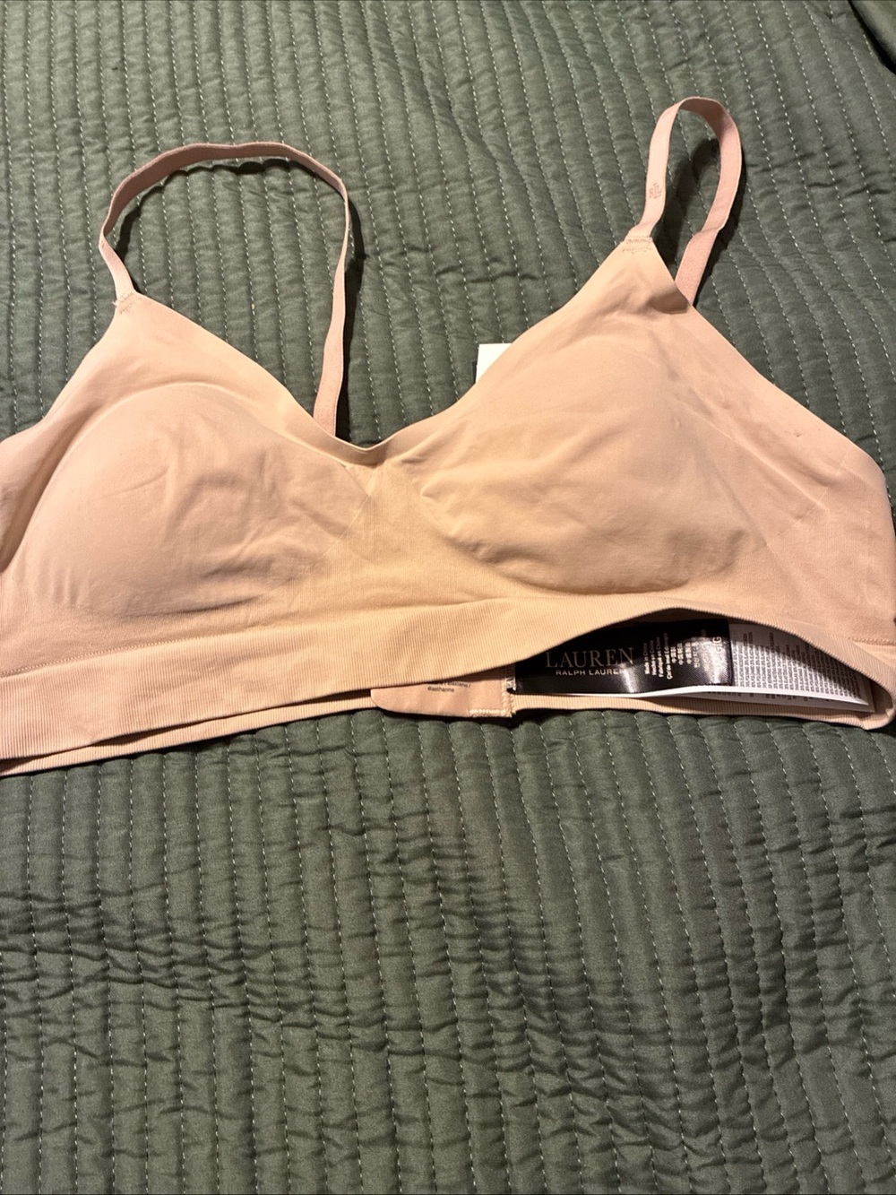 Polo Ralph Lauren unlined wire free bra size large